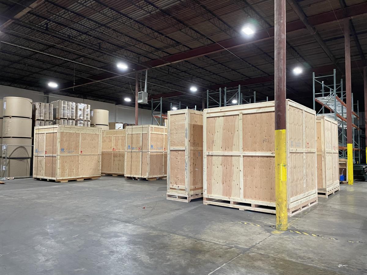 custom export crates at Navis Porltand