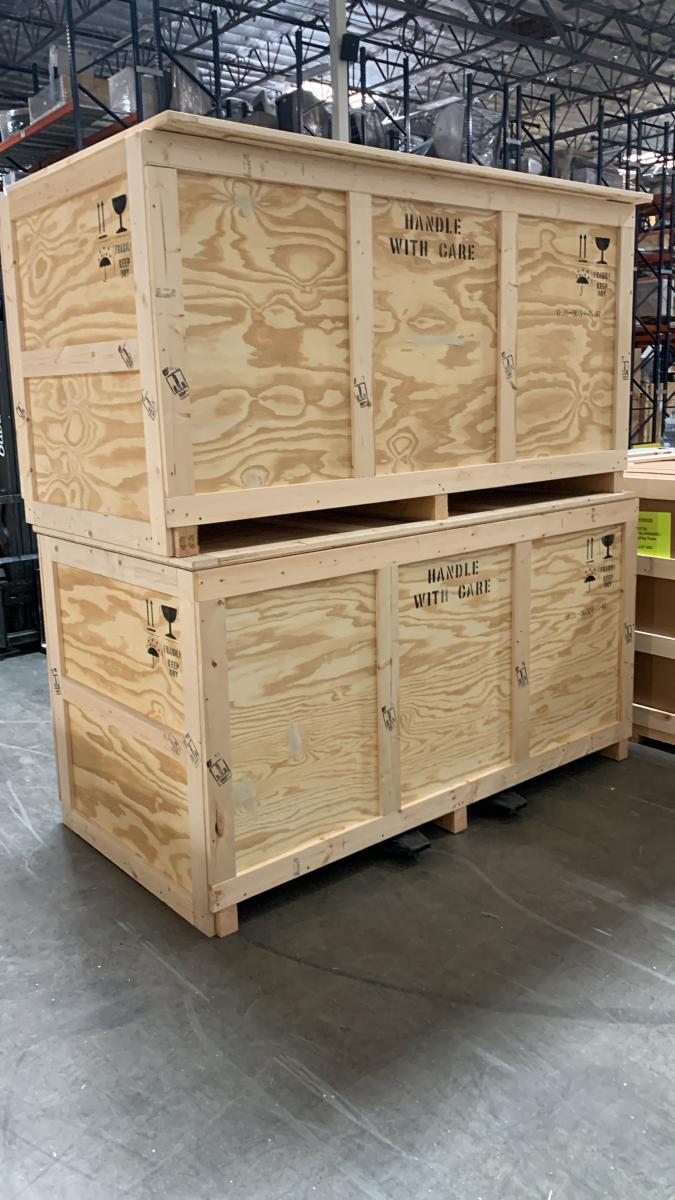 large crates at Navis San Jose