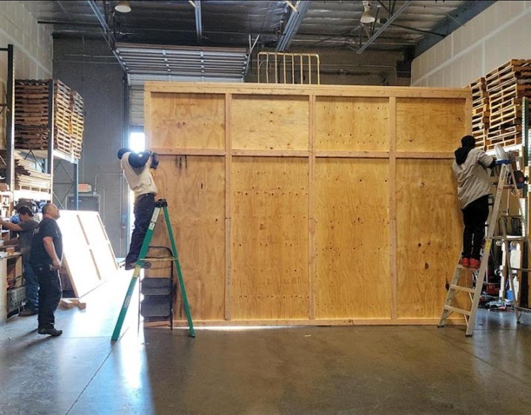large custom crating service at Navis San Jose 