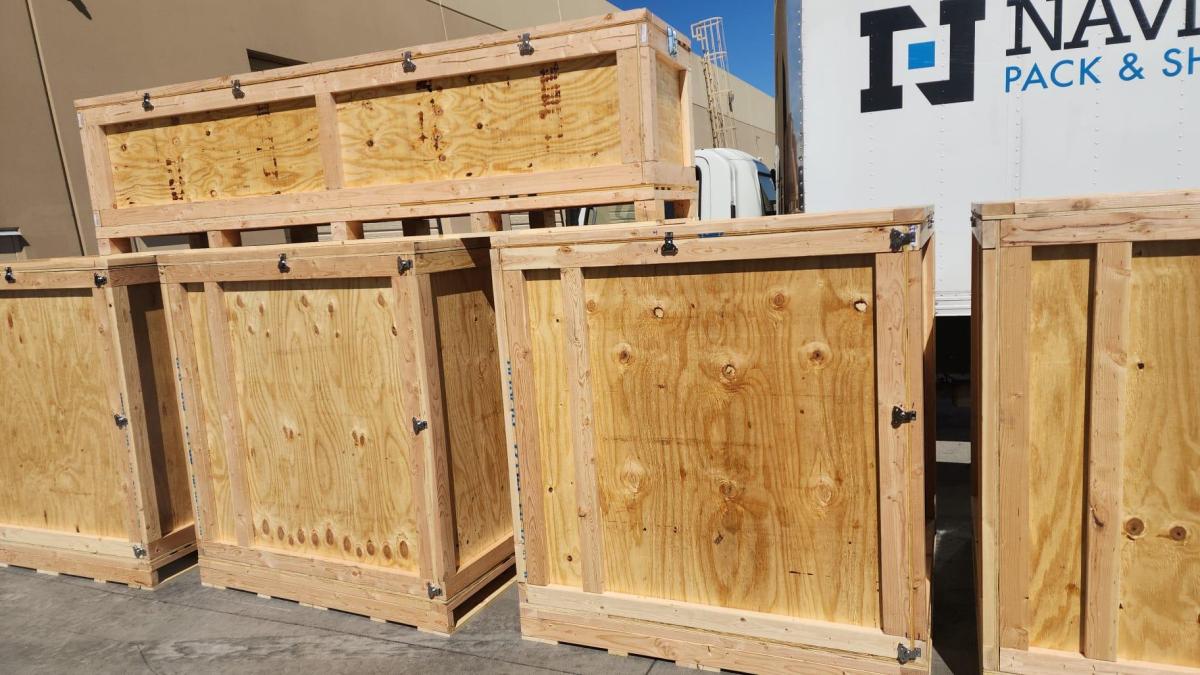 custom crates at Navis Palo Alto