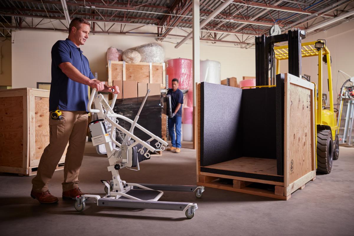 Packing and shipping medical equipment at Navis Pack & Ship.