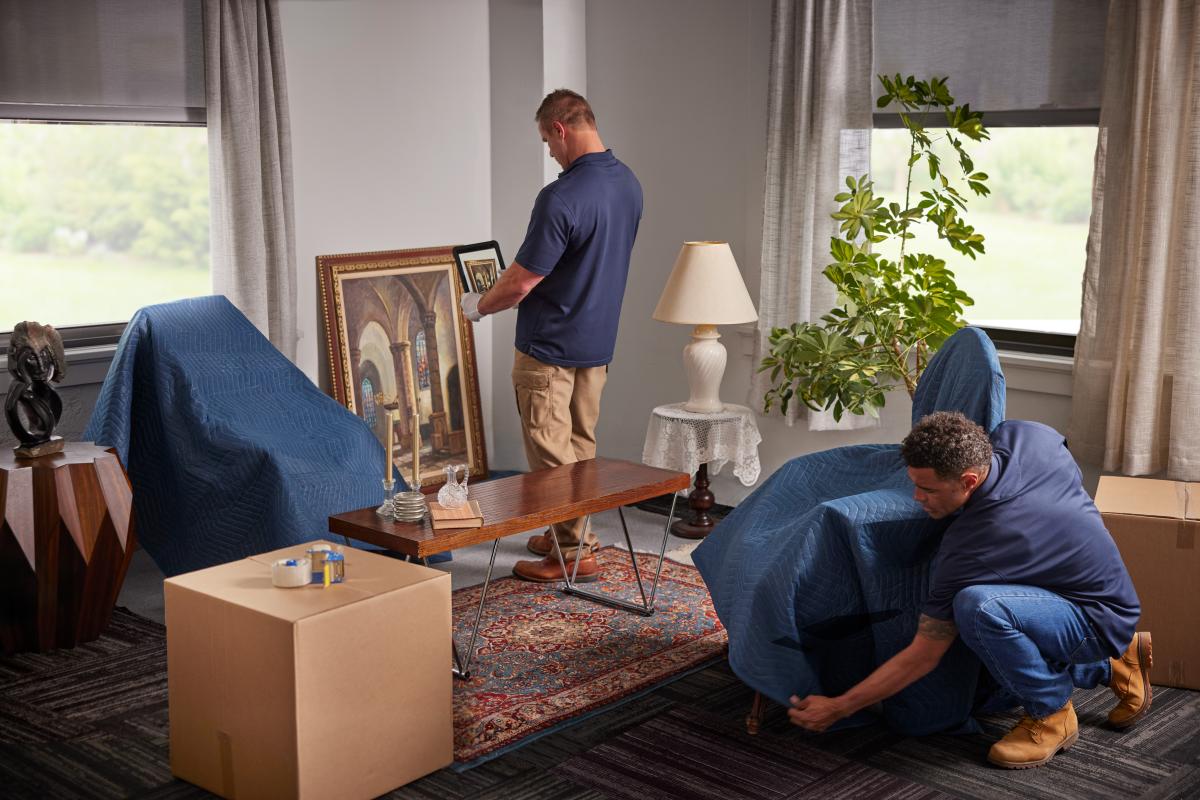 Careful handling and documenting of estate items before shipping