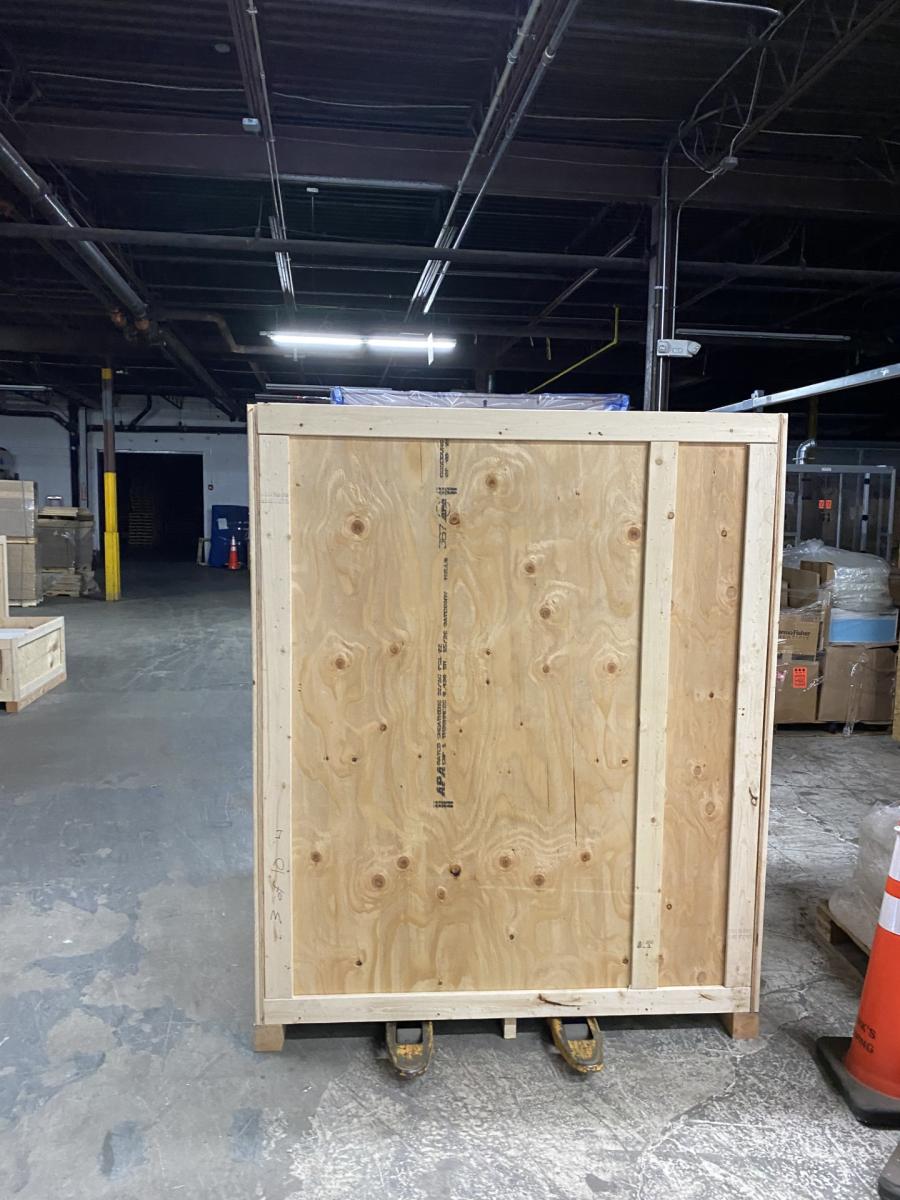 vapor bag in crate