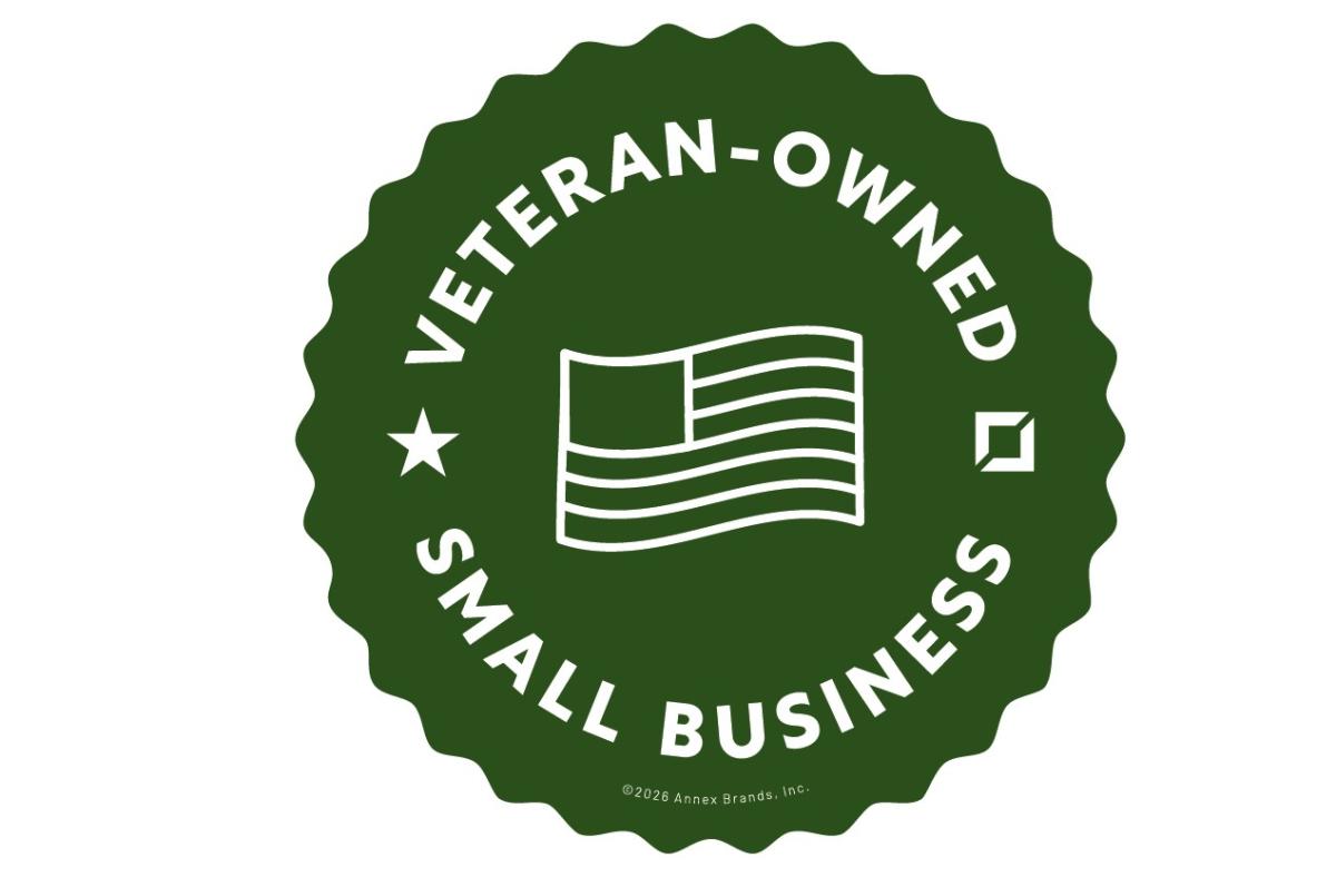 Badge showing this is a Veteran Owned Business