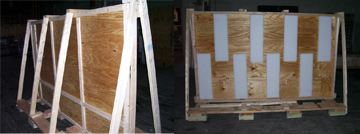 Navis specializes in crating marble carefully for transport