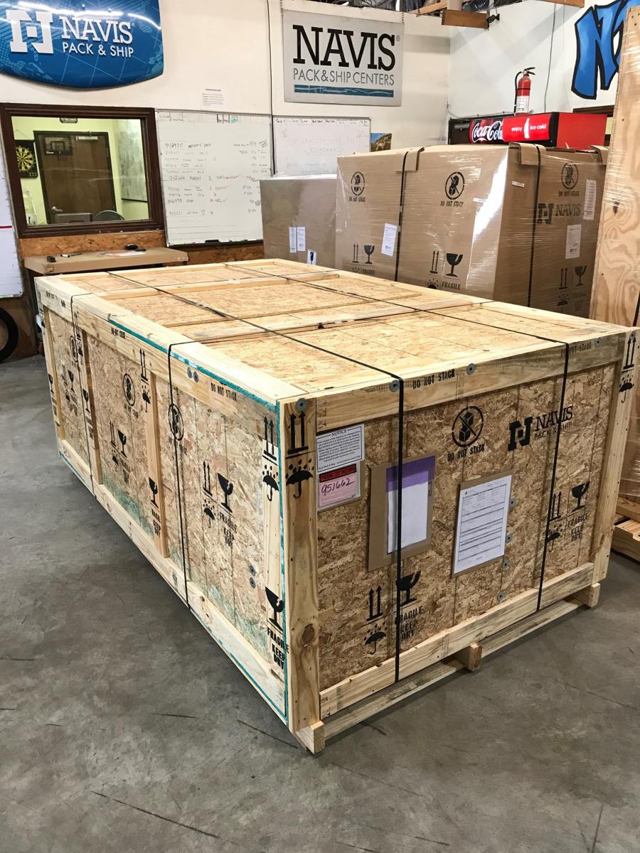 large crate at Navis Dallas